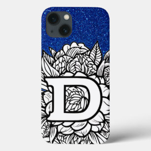 Personlig Brev D Glitter Tattoblommor