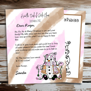 Personlig Brev från Santa + Färgsida