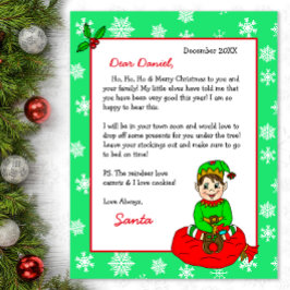Personlig Brev från Santa for Children