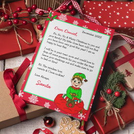 Personlig Brev från Santa for Children