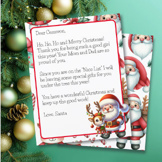 Personlig Brev från Santa for Children
