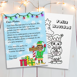 Personlig Brev från Santa med Hispanic Elf