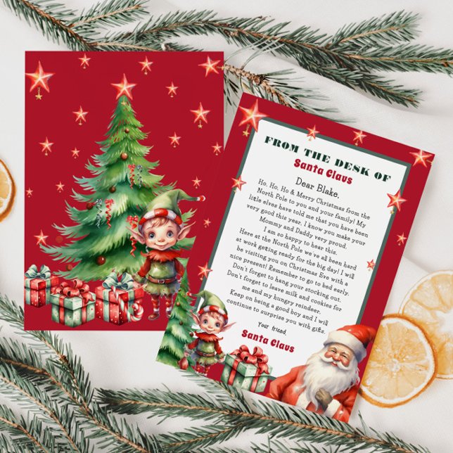 Personlig brev från Santa och Elf Inbjudningar (Skapare uppladdad)