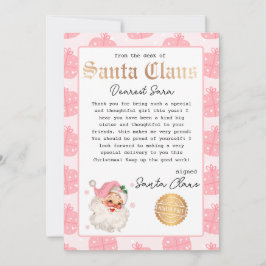 Personlig Brev från Santa Template Inbjudningar