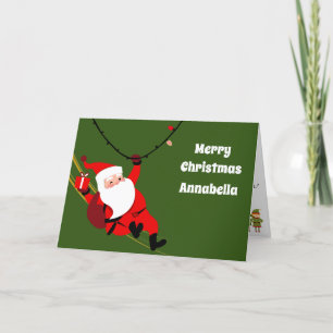 Personlig brev från Santa till barn Helgkort