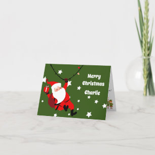 Personlig brev från Santa till barn Helgkort