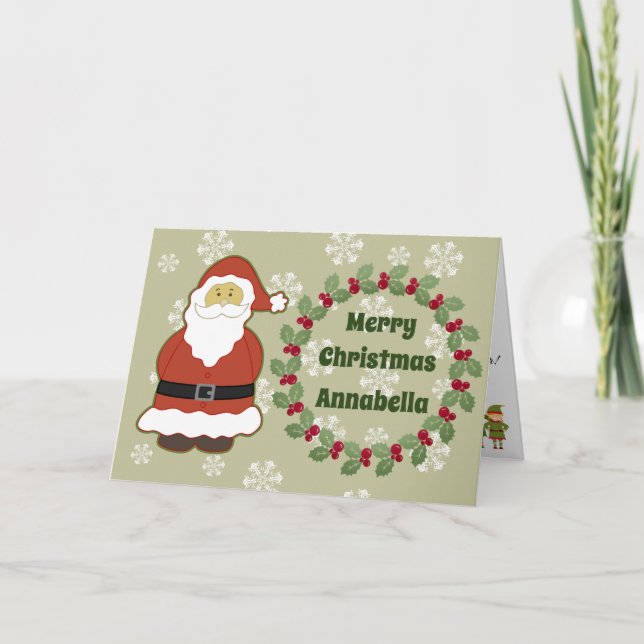 Personlig brev från Santa till en underordnad Helg (Framsida)