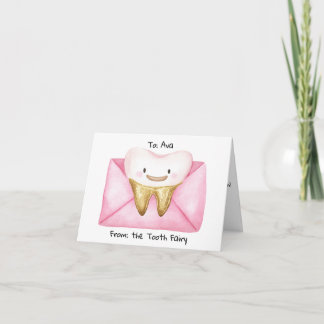 Personlig Brev från Tooth Fairy Kort