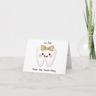 Personlig Brev från Tooth Fairy Kort