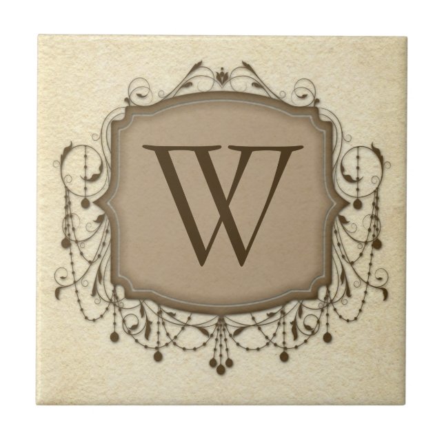 Personlig Brev Tiles, Decorative Chandelier W Kakelplatta (Framsidan)