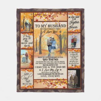 Personlig Brev till min Make Fleecefilt