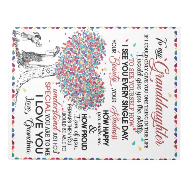 Personlig Brev till min mordotter Anteckningsblock (Framsida)