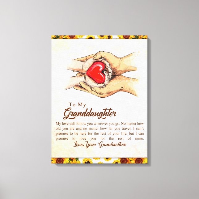 Personlig Brev till min mordotter, Canvastryck (Framsida)