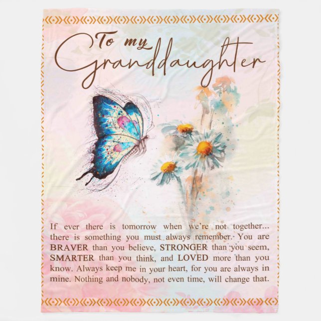 Personlig Brev till min mordotter Fleecefilt (Framsidan)