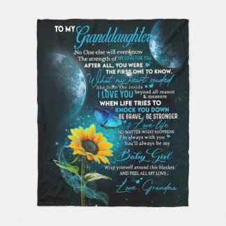 Personlig Brev till min mordotter Fleecefilt