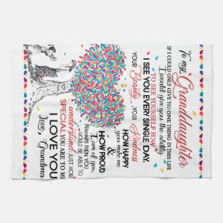 Personlig Brev till min mordotter från Gran Kökshandduk