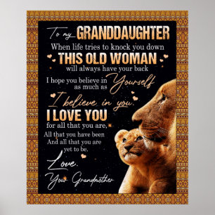 Personlig Brev till min mordotter från Grand Poster