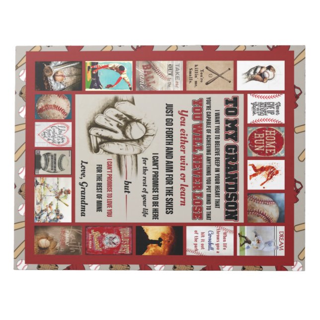 Personlig Brev till min morson, Kärlek farmor Anteckningsblock (Framsida)