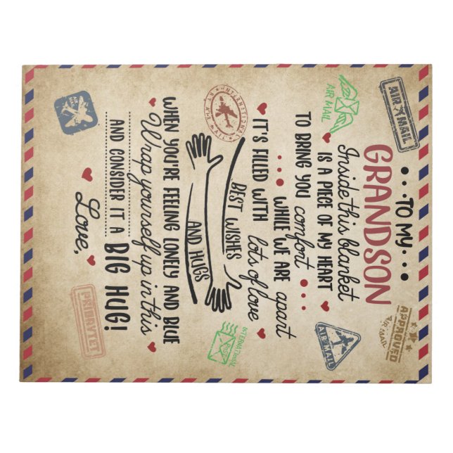 Personlig Brev till min morson, Kärlek farmson Anteckningsblock (Framsida)