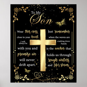 Personlig Brev till min son Poster