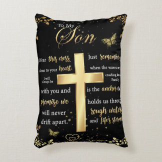 Personlig Brev till min son Prydnadskudde