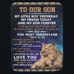 Personlig Brev till vår son, Son Birthday Gift Bebisfilt<br><div class="desc">Personlig Brev till vår son,  Son Birthday Gift</div>