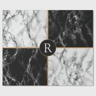 Personlig Brev Wrapping Papper Marble Stone Presentpapper