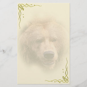Personlig brevpapper för Grizzlybjörn