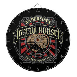 Personlig Brew House-etikett Beer Brewing Pub Pub Darttavla