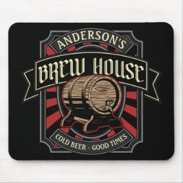 Personlig Brew House-etikett Beer Brewing Pub Pub Musmatta