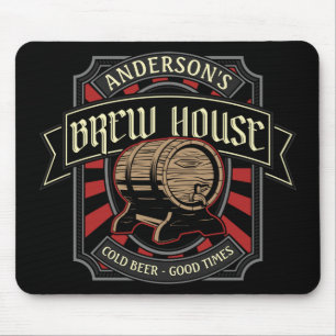 Personlig Brew House-etikett Beer Brewing Pub Pub Musmatta