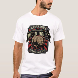 Personlig Brew House-etikett Beer Brewing Pub Pub T Shirt
