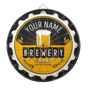 Personlig Brewery Beer Flaska Cap Pub Darttavla