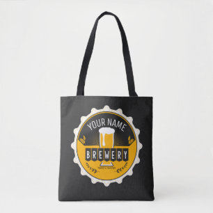 Personlig Brewery Beer Flaska Cap Pub Tygkasse