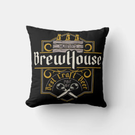 Personlig BrewHouse Best Craft Beer Ale Pub Kudde