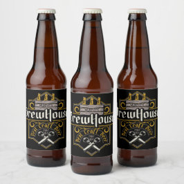 Personlig BrewHouse Best Craft Beer Ale Pub Ölflaska Etikett