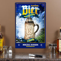 Personlig Brewmeister Metall Sign