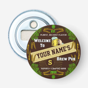 Personlig Brewpub Välkommen: Skutt Barley Beer Flasköppnare