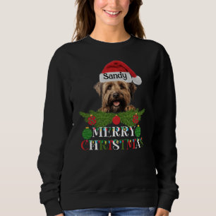 Personlig Briard Hund God jul T Shirt