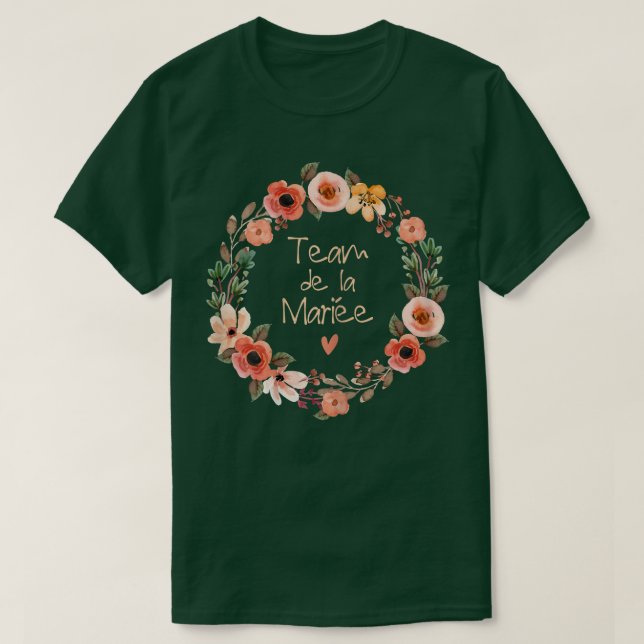 Personlig Bride Bride Krona Te för kvinnornas EVJF T Shirt (Design framsida)