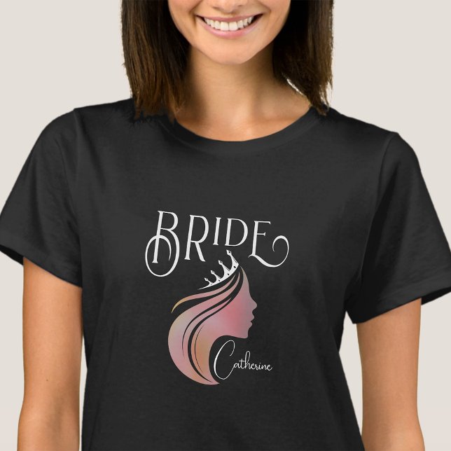 Personlig Bride Team Bachelorette Hen Party T Shirt (Skapare uppladdad)