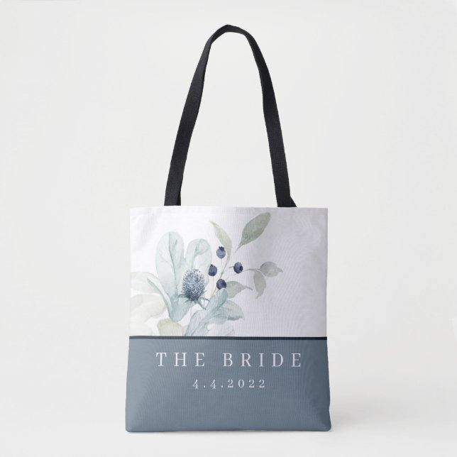 Personlig Bride Tote Tygkasse (Framsida)