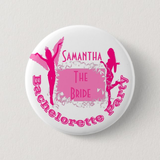 Personlig brides bachelorette Party Knapp (Framsida)