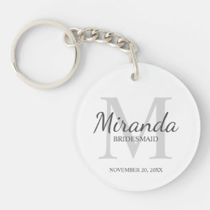 Personlig Bridesmaias Monogram och Namn