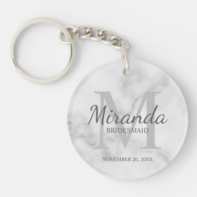 Personlig Bridesmaias Monogram och Namn (Framsidan)