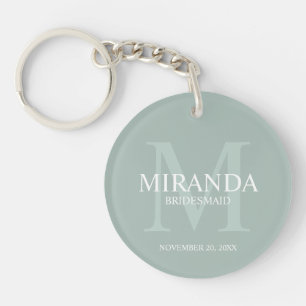 Personlig Bridesmaias Monogram och Namn