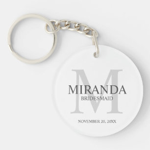 Personlig Bridesmaias Monogram och Namn
