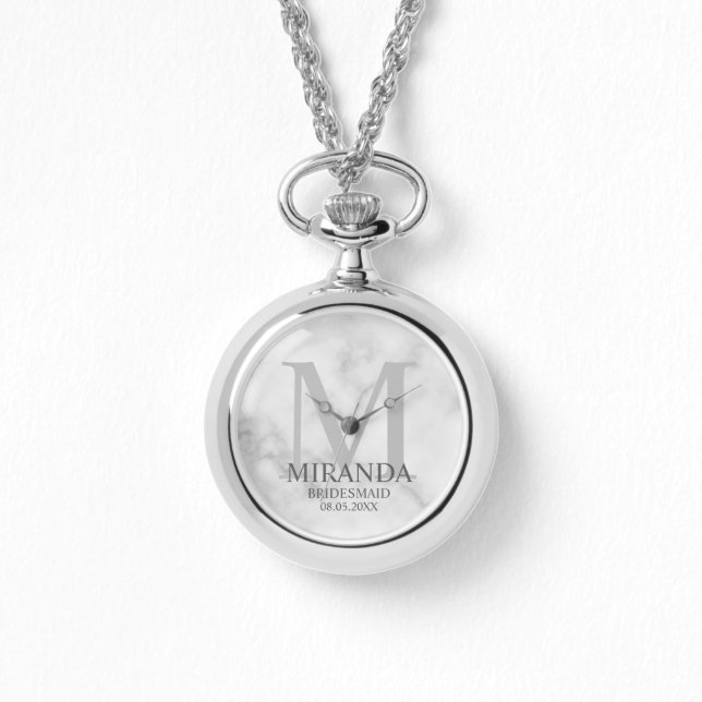 Personlig Bridesmaias Monogram och Namn Armbandsur (Framsida)