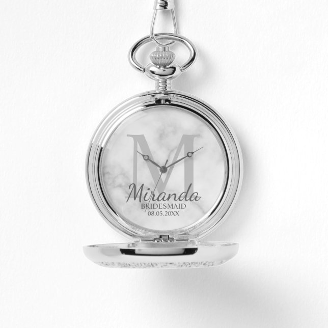 Personlig Bridesmaias Monogram och Namn Armbandsur (Framsida)