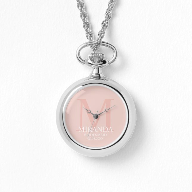 Personlig Bridesmaias Monogram och Namn Armbandsur (Framsida)